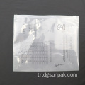 Buzlu Giyim Ziplock Plastik Fermuar Ambalaj Çantası